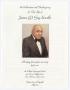 Pamphlet: [Funeral Program for James Guy Sowells, December 29, 2003]