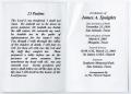 Thumbnail image of item number 2 in: '[Funeral Program for James A. Spaights, March 21, 2003]'.