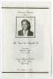 Primary view of [Funeral Program for Ford Lee Stegall, Sr., April 24, 1984]