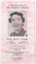 Thumbnail image of item number 1 in: '[Funeral Program for Florence E. Stewart, March 5, 2003]'.