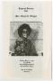 Thumbnail image of item number 1 in: '[Funeral Program for Virgie L. Stigger, May 22, 1987]'.