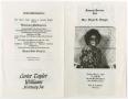 Thumbnail image of item number 3 in: '[Funeral Program for Virgie L. Stigger, May 22, 1987]'.