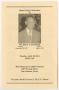 Thumbnail image of item number 1 in: '[Funeral Program for Harry A. Strickland, April 18, 2011]'.