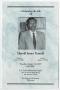 Primary view of [Funeral Program for Harold James Tennell, August 14, 2007]