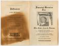 Thumbnail image of item number 3 in: '[Funeral Program for Susie Annette Thomas, June 10, 1968]'.