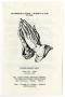 Thumbnail image of item number 1 in: '[Funeral Program for Maude Wade, June 20, 1990]'.