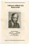 Primary view of [Funeral Program for James Otto Walker, June 30, 1980]