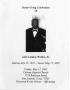 Pamphlet: [Funeral Program for John Lindsey Walker, Sr., May 17, 2002]