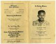 Thumbnail image of item number 3 in: '[Funeral Program for David Leon Wallace, June 11, 1985]'.