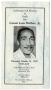Primary view of [Funeral Program for Loman Leon Wallace, Jr., October 14, 1999]