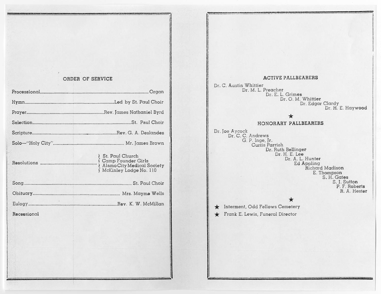 [Funeral Program for J. T. Walton, October 14, 1950]
                                                
                                                    [Sequence #]: 2 of 3
                                                