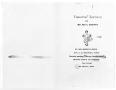 Thumbnail image of item number 3 in: '[Funeral Program for Mary E. Washington, February 22, 1962]'.