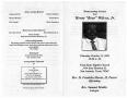 Thumbnail image of item number 3 in: '[Funeral Program for Henry Wilcox, Jr., October 11, 2001]'.