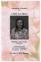 Pamphlet: [Funeral Program for Jo Emily Irene Williams, June 15, 2005]
