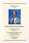 Pamphlet: [Funeral Program for Walter Charles Williams, July 11, 2006]