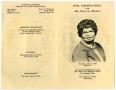 Thumbnail image of item number 3 in: '[Funeral Program for Rose Lee Wilritch, July 13, 1989]'.