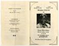 Thumbnail image of item number 3 in: '[Funeral Program for Marse Wilson, October 18, 1986]'.