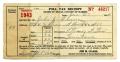 Legal Document: [Poll tax receipt for John J. Herrera, County of Harris - 1943]