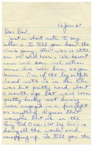 Primary view of object titled '[Letter from Douglas M. Herrera to John J. Herrera - 1967-06-12]'.