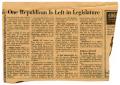 Thumbnail image of item number 1 in: 'One Republican is left in legislature'.