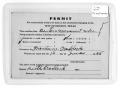 Thumbnail image of item number 1 in: '[Cemetery permit for Francis M. Craddock]'.