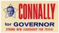 Text: [Campaign card for John B. Connally for Governor]