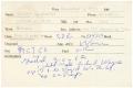 Letter: [Case file card for Dorothy Whiddon, December 4, 1961]
