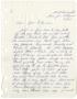 Primary view of [Letter from Sylvia Gonzalez to John J. Herrera]