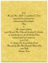 Primary view of [Wedding invitation for the wedding of Mary Lovar and Samuel Gonzalez]