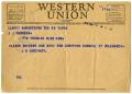 Primary view of [Telegram from J. B. Gonzales to John J. Herrera - 1946-05-25]