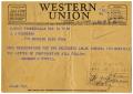 Primary view of [Telegram from Armando M. Cortez to John J. Herrera - 1946-05-30]