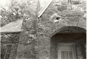 Primary view of object titled '[ A Close-up of Calvary Baptist Parsonage]'.