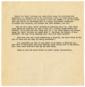Primary view of object titled '[Anonymous letter]'.