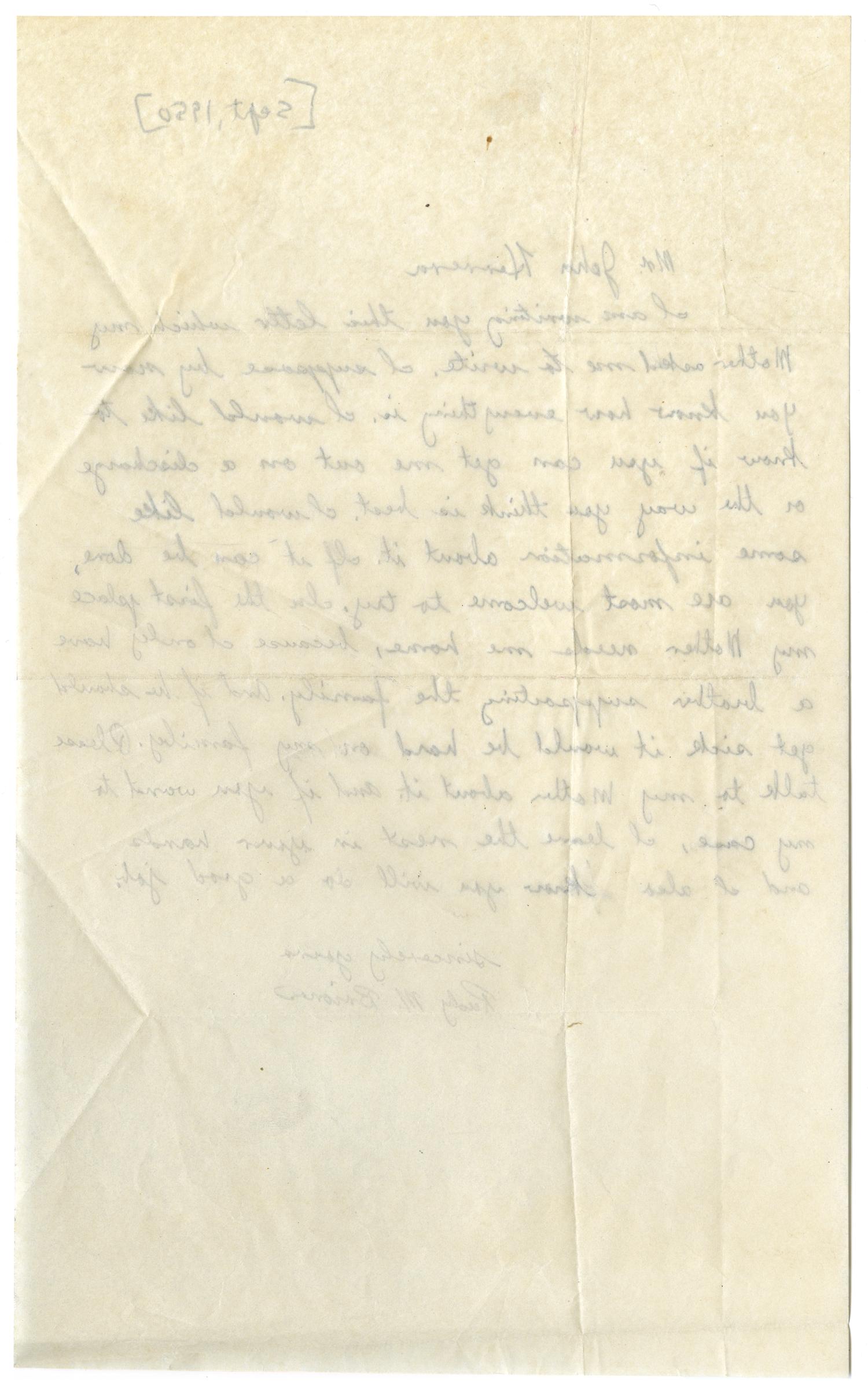 [Letter from Rudy M. Briones to John Herrera - 1950-09-18]
                                                
                                                    [Sequence #]: 2 of 4
                                                