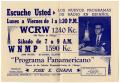 Text: [Advertisement for José E. Chapa's radio programs -1953]