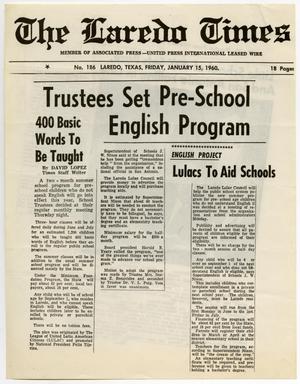 Primary view of object titled '[Clippings about the Little School of 400, 1960]'.