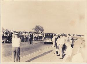 Primary view of object titled '[The Opening of the New Brick Highway - 1936]'.