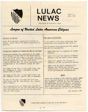 Primary view of object titled 'LULAC News, Volume 1, Number 2, July 1977'.