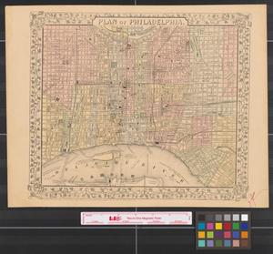 Primary view of object titled 'Plan of Philadelphia [1868].'.