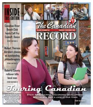 Primary view of object titled 'The Canadian Record (Canadian, Tex.), Vol. 119, No. 46, Ed. 1 Thursday, November 12, 2009'.