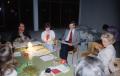 Photograph: [Meeting in library during remodeling in 1981]