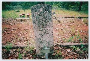 Primary view of object titled '[Headstone of Henry Lee Price]'.