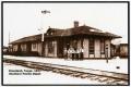 Primary view of [Postcard of the Souther Pacific Depot in Cleveland, Texas]