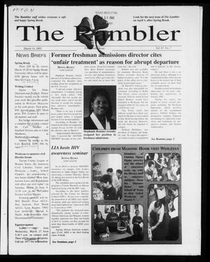 Primary view of object titled 'The Rambler (Fort Worth, Tex.), Vol. 87, No. 7, Ed. 1 Thursday, March 14, 2002'.
