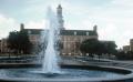 Photograph: [Library Mall fountain at UNT]