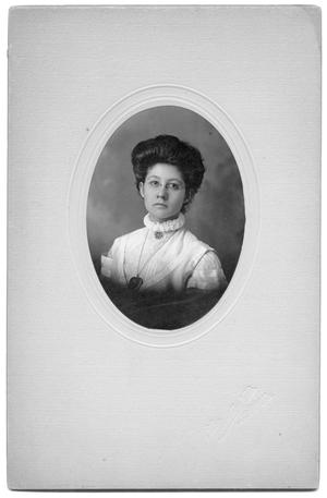 Primary view of object titled '[Portrait of unidentified woman with locket]'.