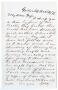Letter: [Letter from John Patterson Osterhout to Junia Roberts Osterhout, Oct…