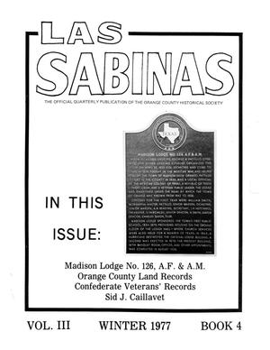 Primary view of object titled 'Las Sabinas, Volume 3, Number 4, July 1977'.