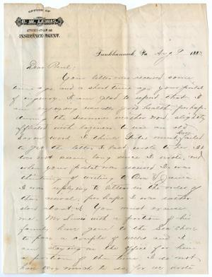Primary view of object titled '[Letter from George E. Osterhout to Paul Osterhout, August 9, 1883]'.