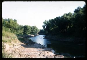 Primary view of object titled '[Photograph of Trinity River - Anderson County]'.
